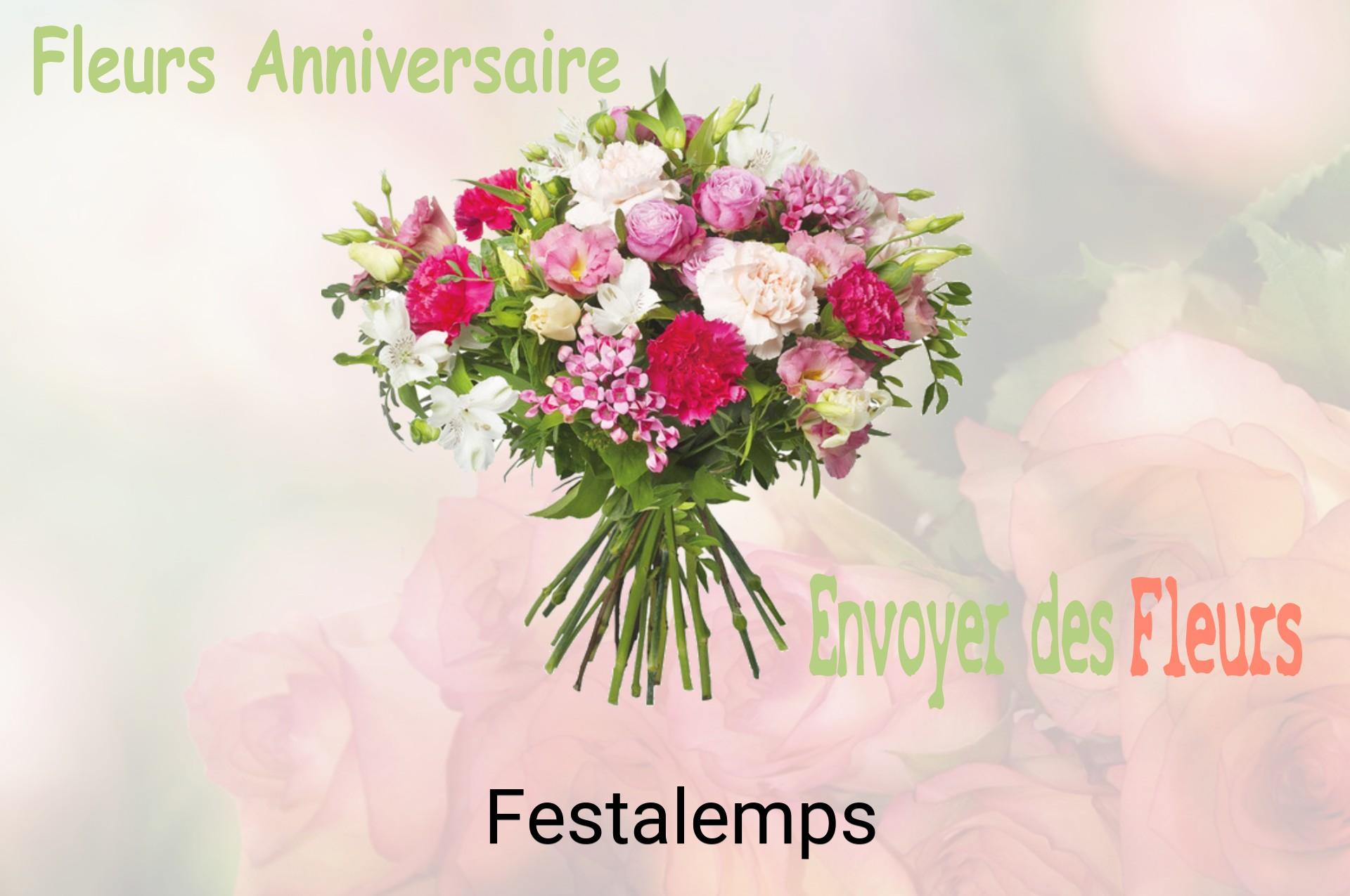Bouquet de fleurs d’anniversaire livré à Festalemps
